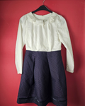 EK6542 Damen Kleid von List in New York, weiß-blau, Gr.360