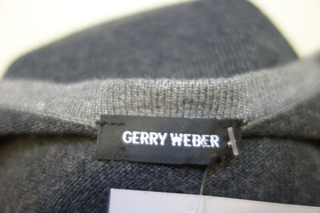 EK1330 Damen Strickjacke von Gerry Weber, grau/rot, Gr. L5