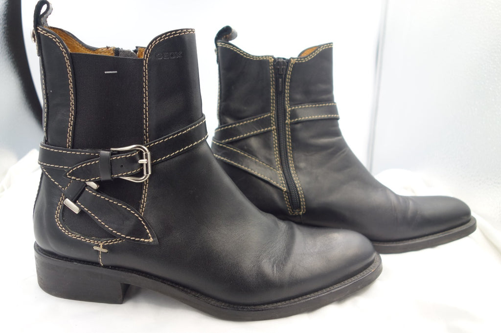 ES0193 Damen Stiefeletten von Geox, schwarz, Gr. 392