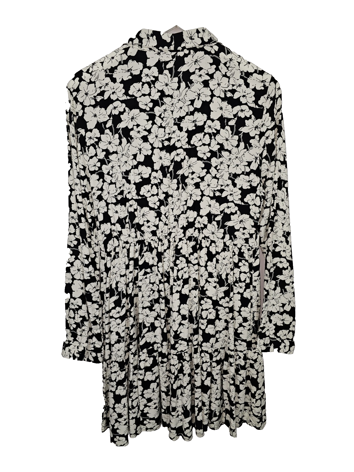 EK8154 Damen Kleid, schwarz-weiß, Gr.M1