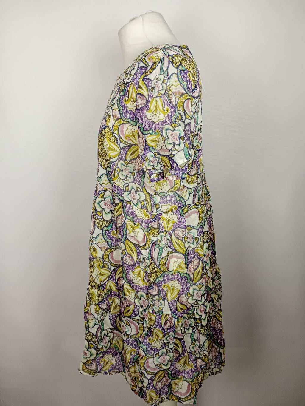 EK5063 Damen Blusenkleid von Yellow Label, bunt mit Blumen, Gr. S3