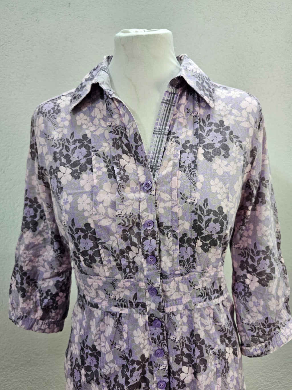 EK5861 DamenBluse von Street One, lila/rosa, Gr. 381