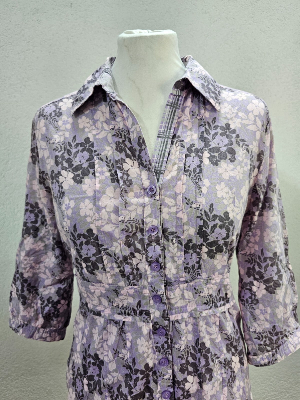 EK5861 DamenBluse von Street One, lila/rosa, Gr. 381