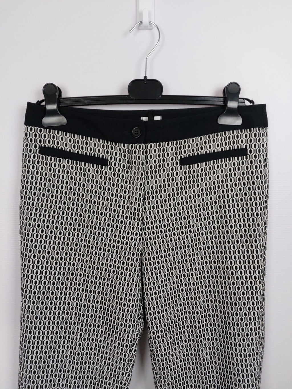 EK4586 Damen Hose von Mona, schwarz/weiß, Gr. 401