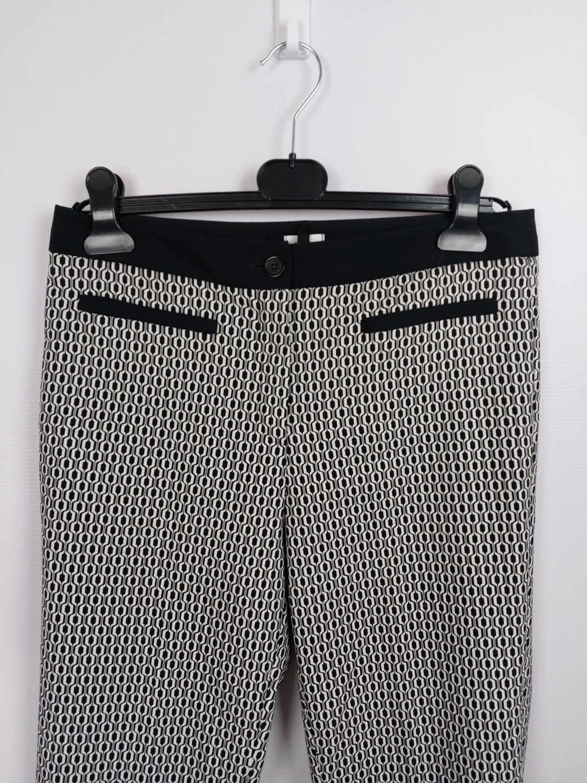 EK4586 Damen Hose von Mona, schwarz/weiß, Gr. 401