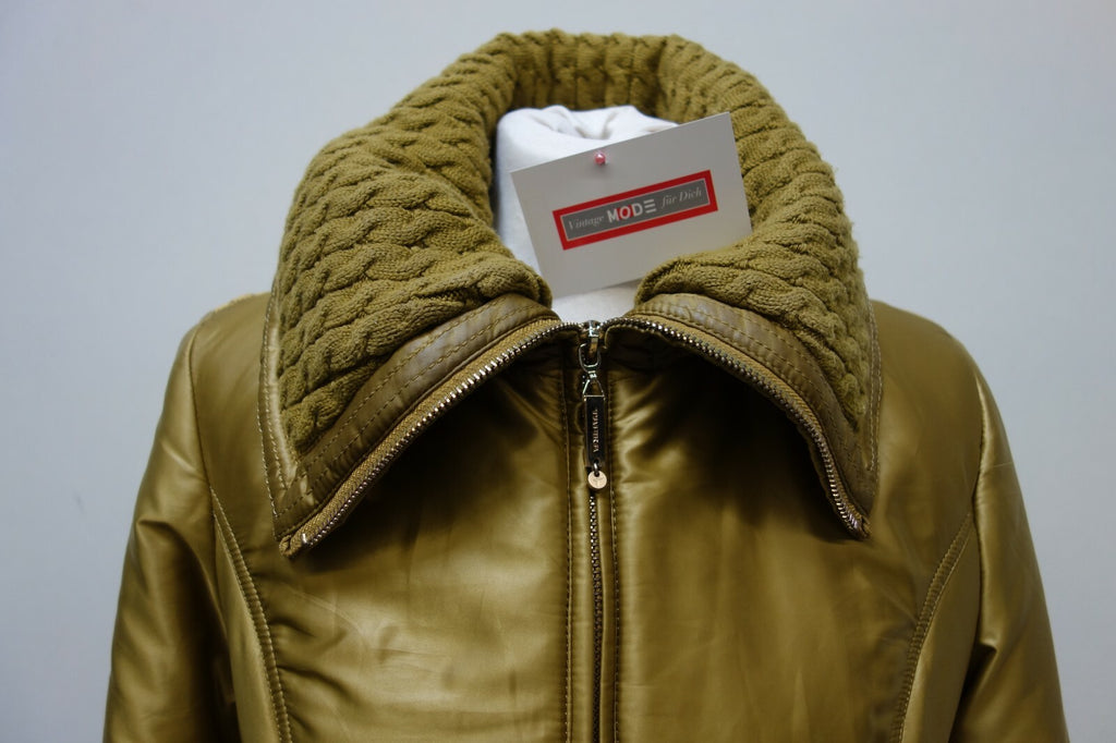 EK0780 Damen gefütterte Jacke von Tafika, grün/gold, 441
