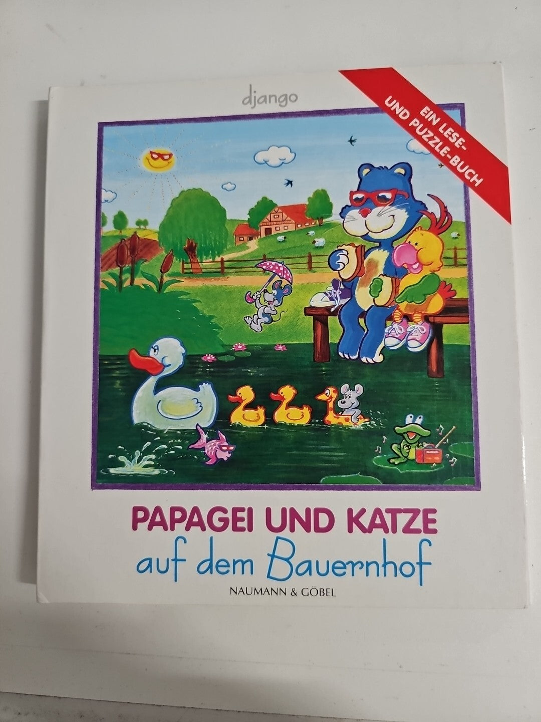 EB1053 Papagei und Katze auf dem Bauernhof. Ein Lese- und Puzzlebuch.0