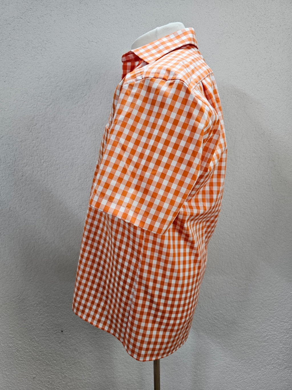 EK5954 Herren Hemd von James Cook, orange/weiß kariert, Gr. 402
