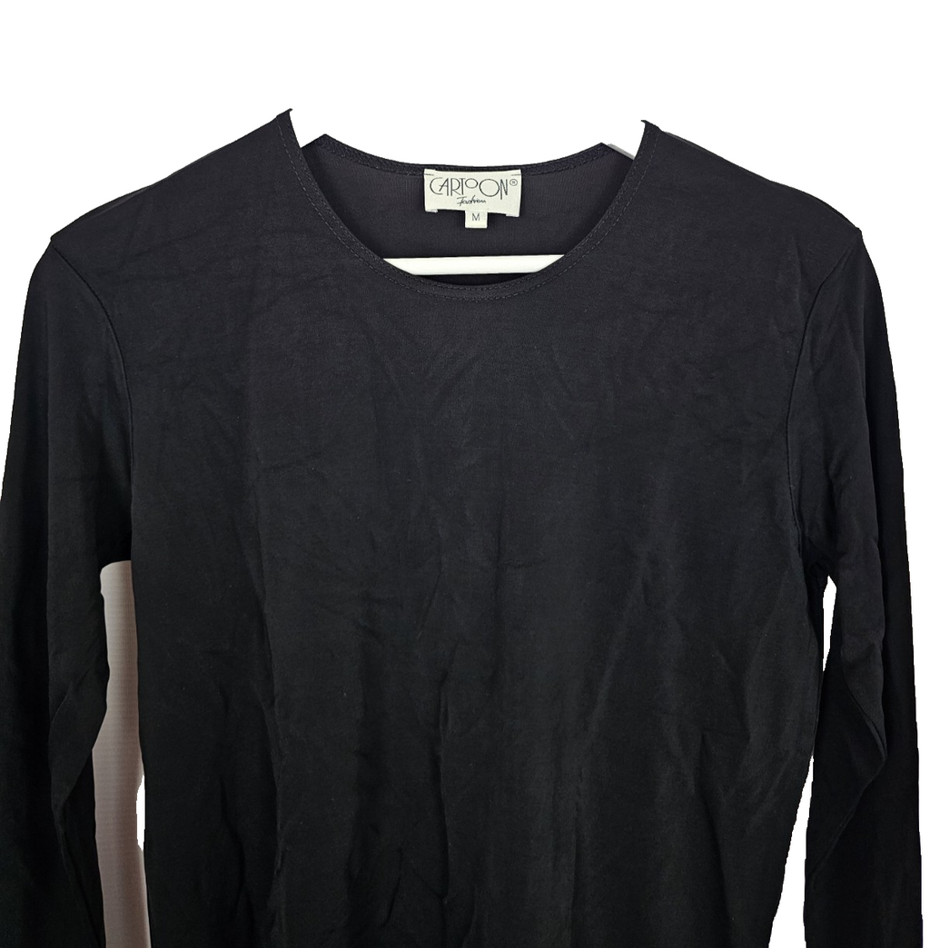 EK8329 Damen Sweatshirt von Cartoon, Schwarz, Gr. M1