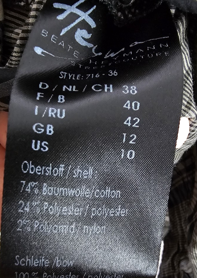 EK7215 Damen Bluse von Beate Heymann Streetcouture, Braun , Gr. 389