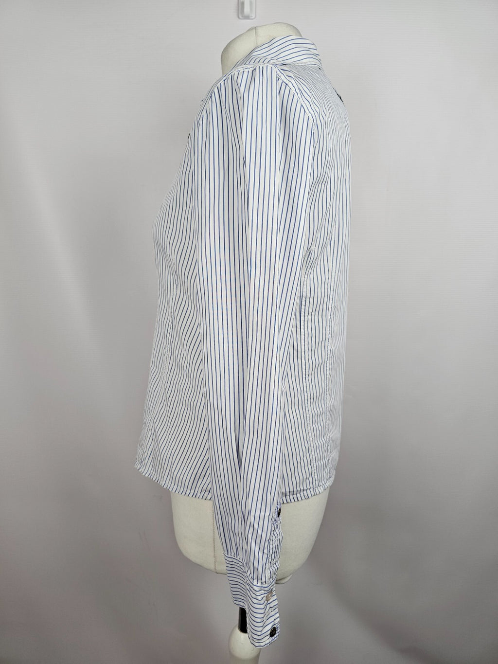 EK5658 Damen Bluse von Zaffiri, weiß/blau gestreift, Gr. 364