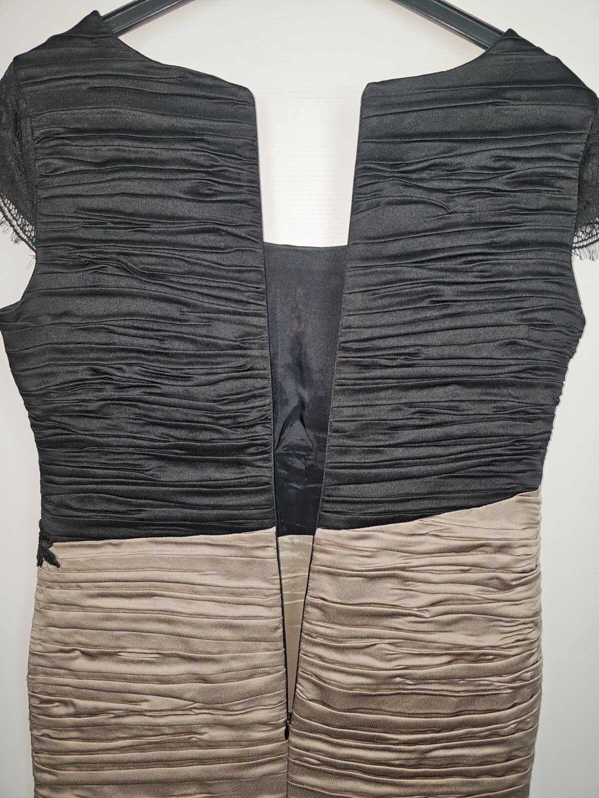 EK2537 Damen Kleid von MONA , Graubeige-schwarz, Gr.. s6