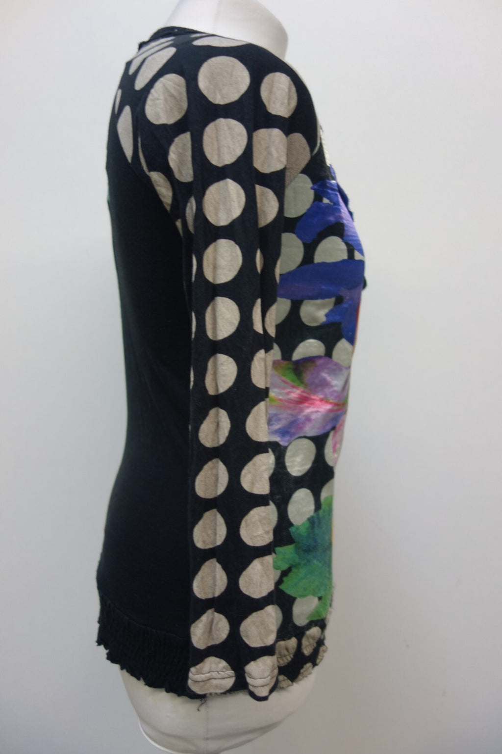 EK2653 Damen Oberteil  Desigual Größe M bunt, schwarzes Muster3