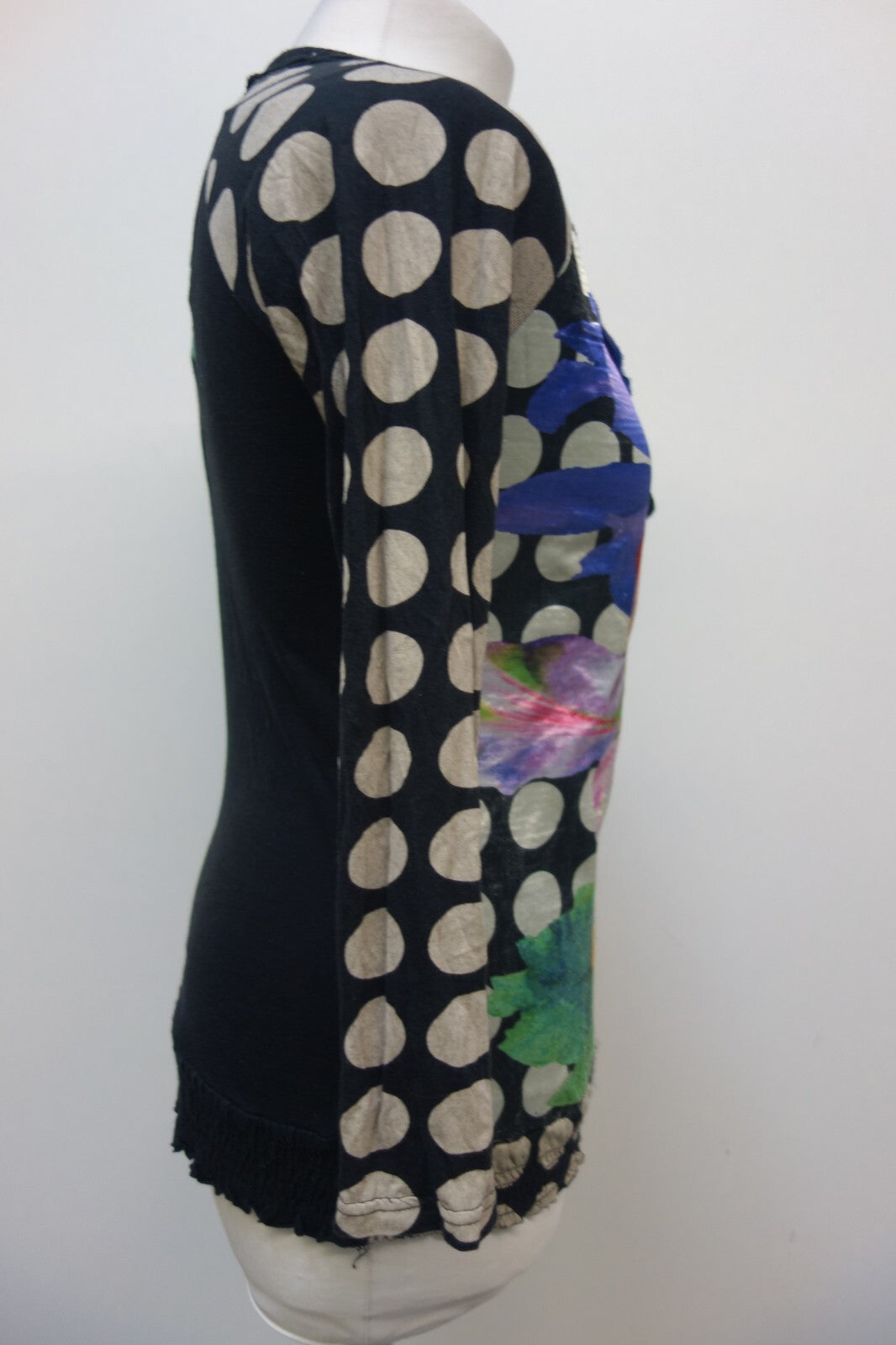 EK2653 Damen Oberteil  Desigual Größe M bunt, schwarzes Muster3