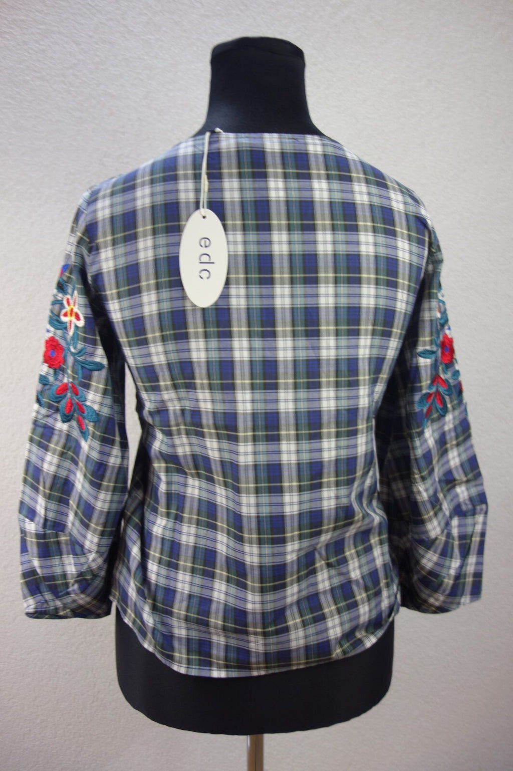 EK4122 Damen Bluse von EDC, blau-grün, Gr.M3