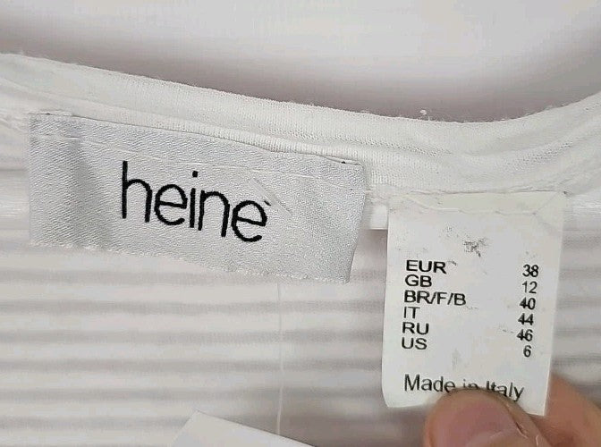 EK614 Damen T-Shirt Heine Gr.38 Weiß1