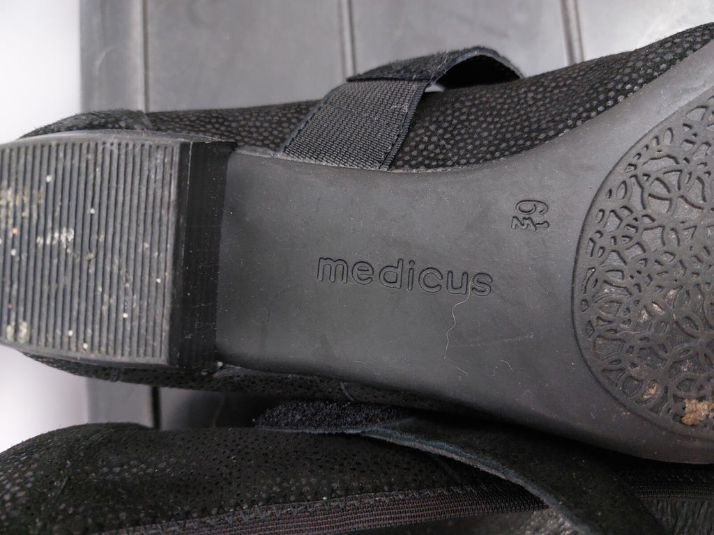 ES0173 flache Pumps von Medicus, schwarz, Gr. 6,58