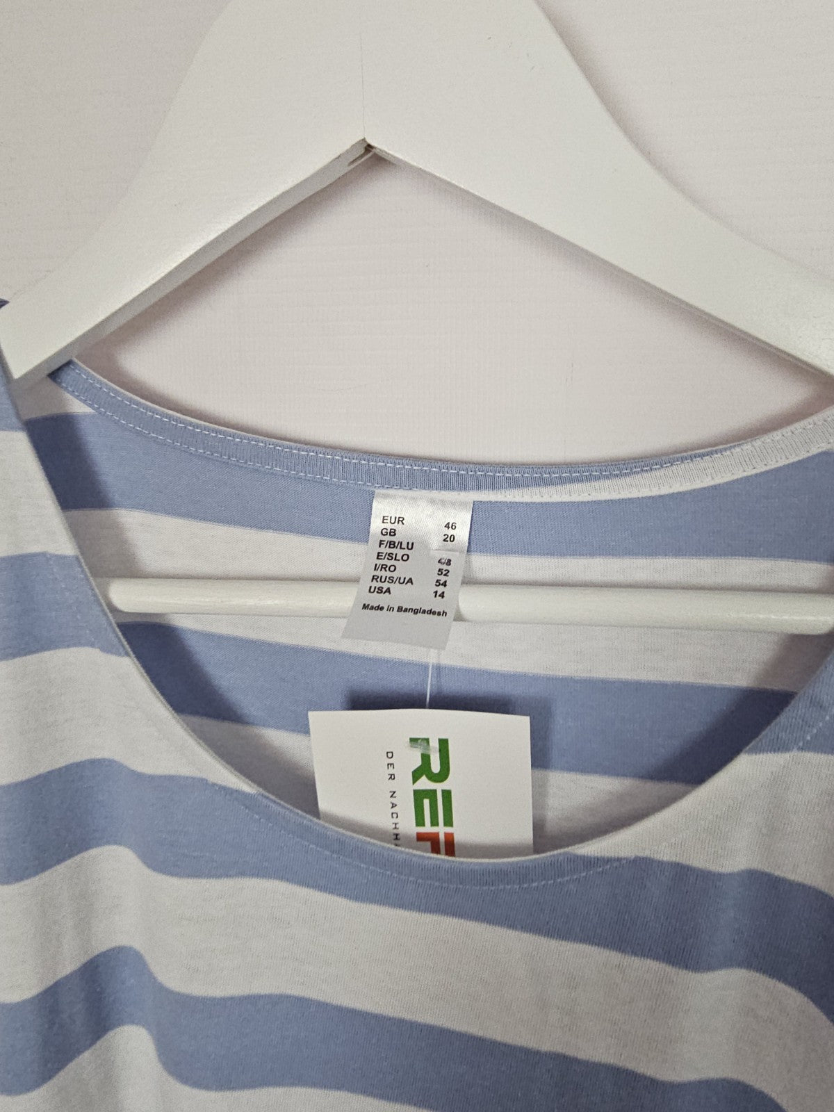 EK9537 Damen Pullover, Weiß/Blau, Gr. 461