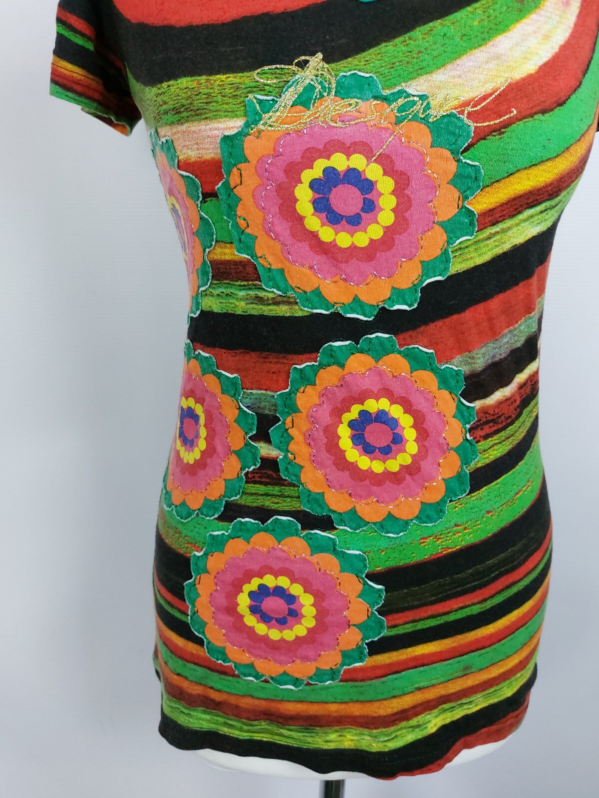 EK0015 Damen T-Shirt von Desigual, bunt, Gr.S1