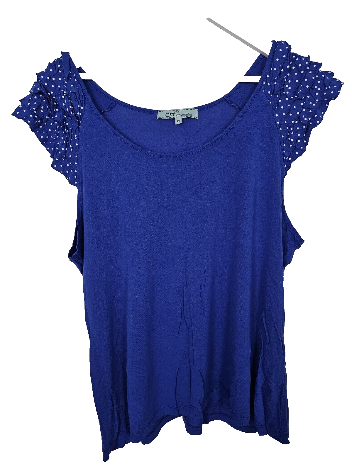 EK6718 Damen Bluse von Himmelblau, Dunkelblau, Gr.460