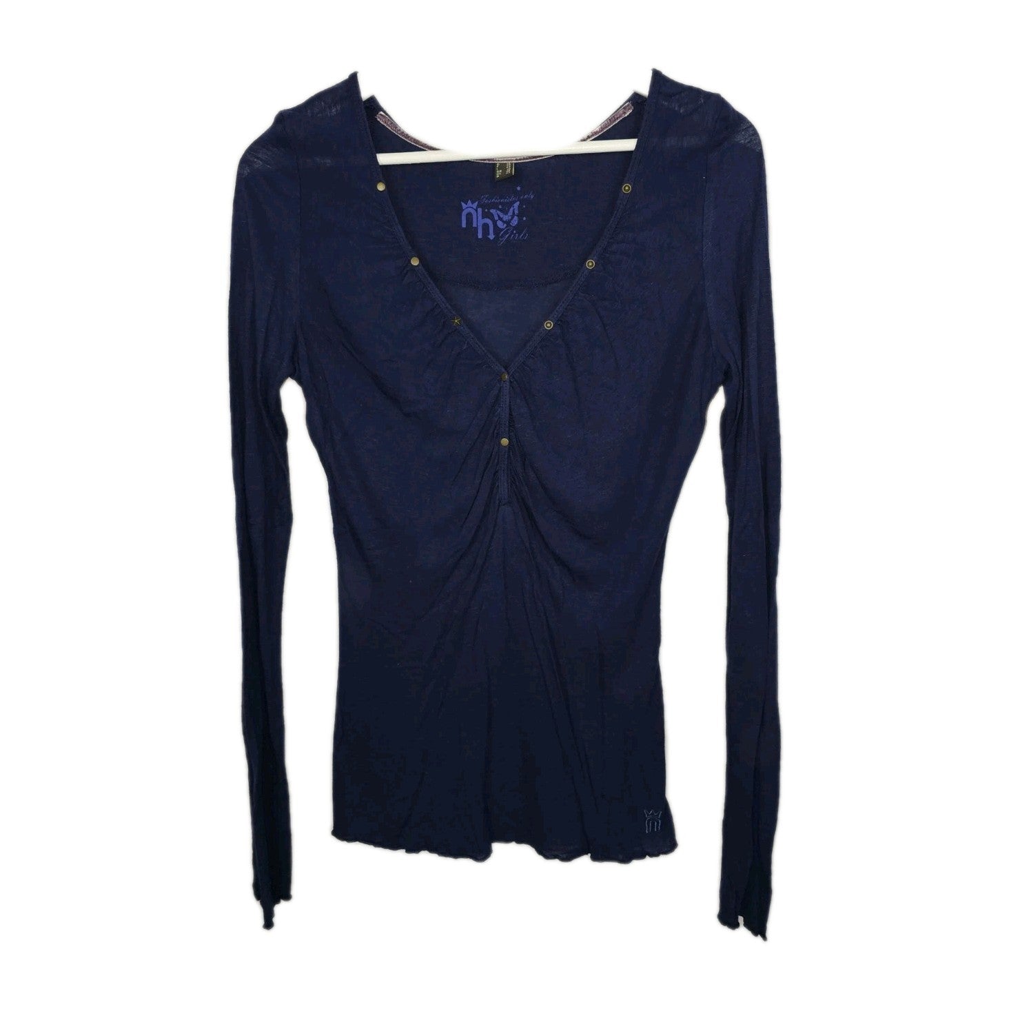 EK10471 Damen Langarmshirt von Nh, blau, Gr.360