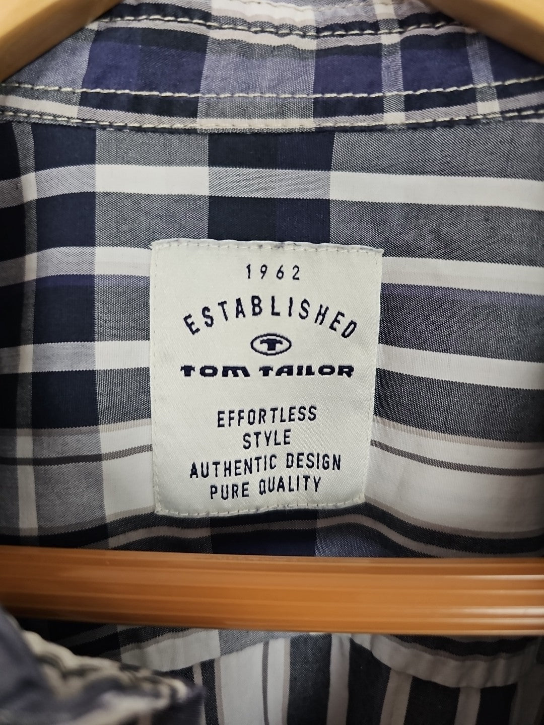 EK8307 Herren Hemd Tom Tailor Effortless Kariert Gr.M1
