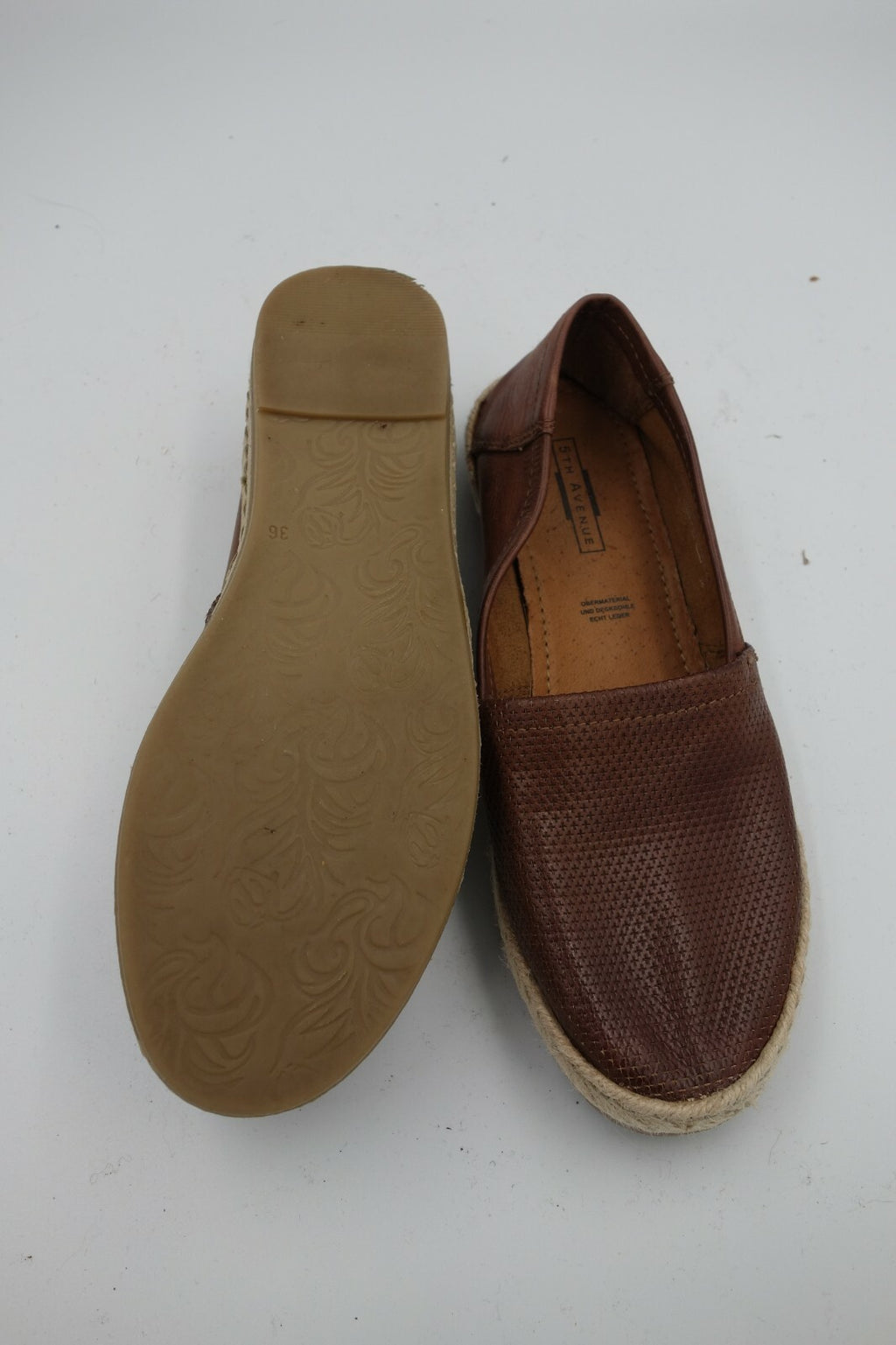 ES0223 Damen Halbschuhe von 5th Avenue, 36, braun5
