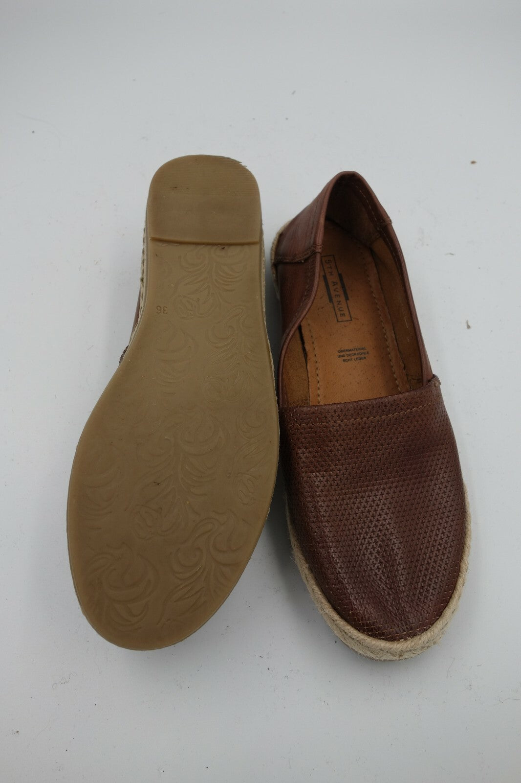 ES0223 Damen Halbschuhe von 5th Avenue, 36, braun5