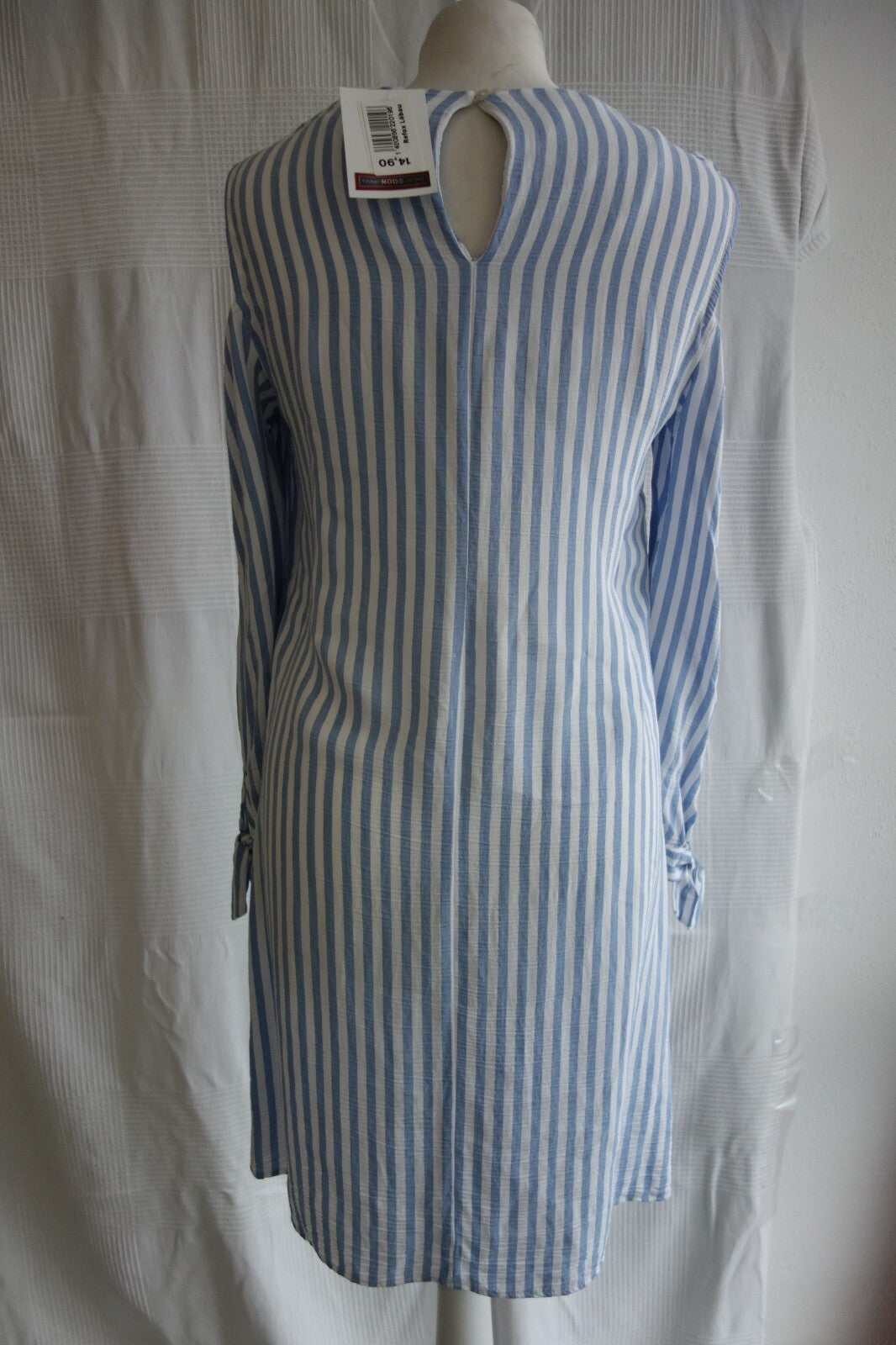 EK1707 Damen Kleid von Esprit, blau/weiß, Gr. 362