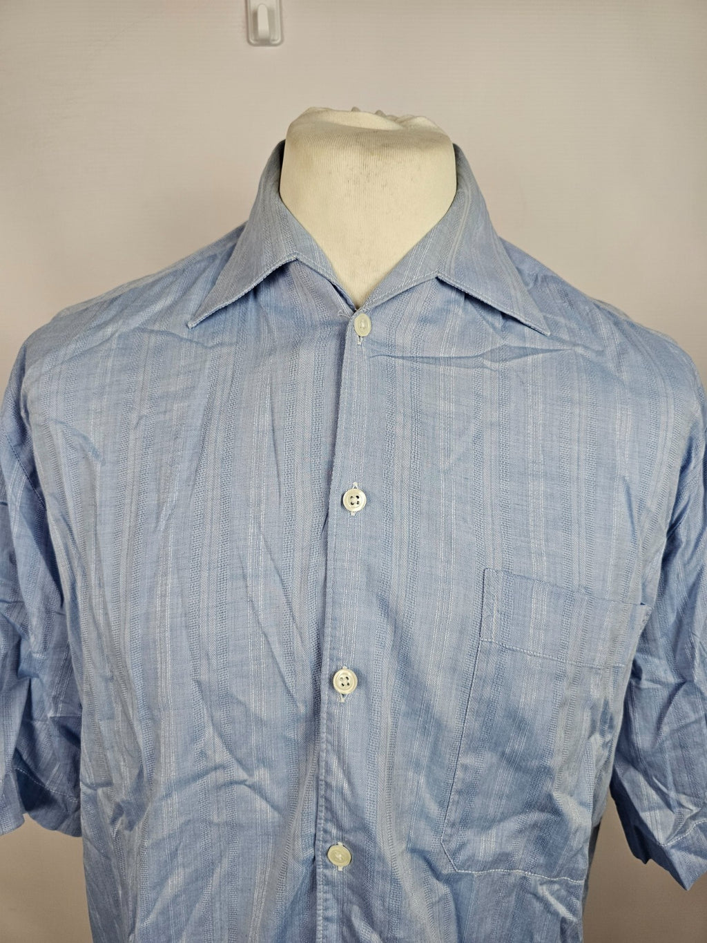 EK2035 Herren Kurzarmhemd von Jupiter, blau, Gr.M(39)1