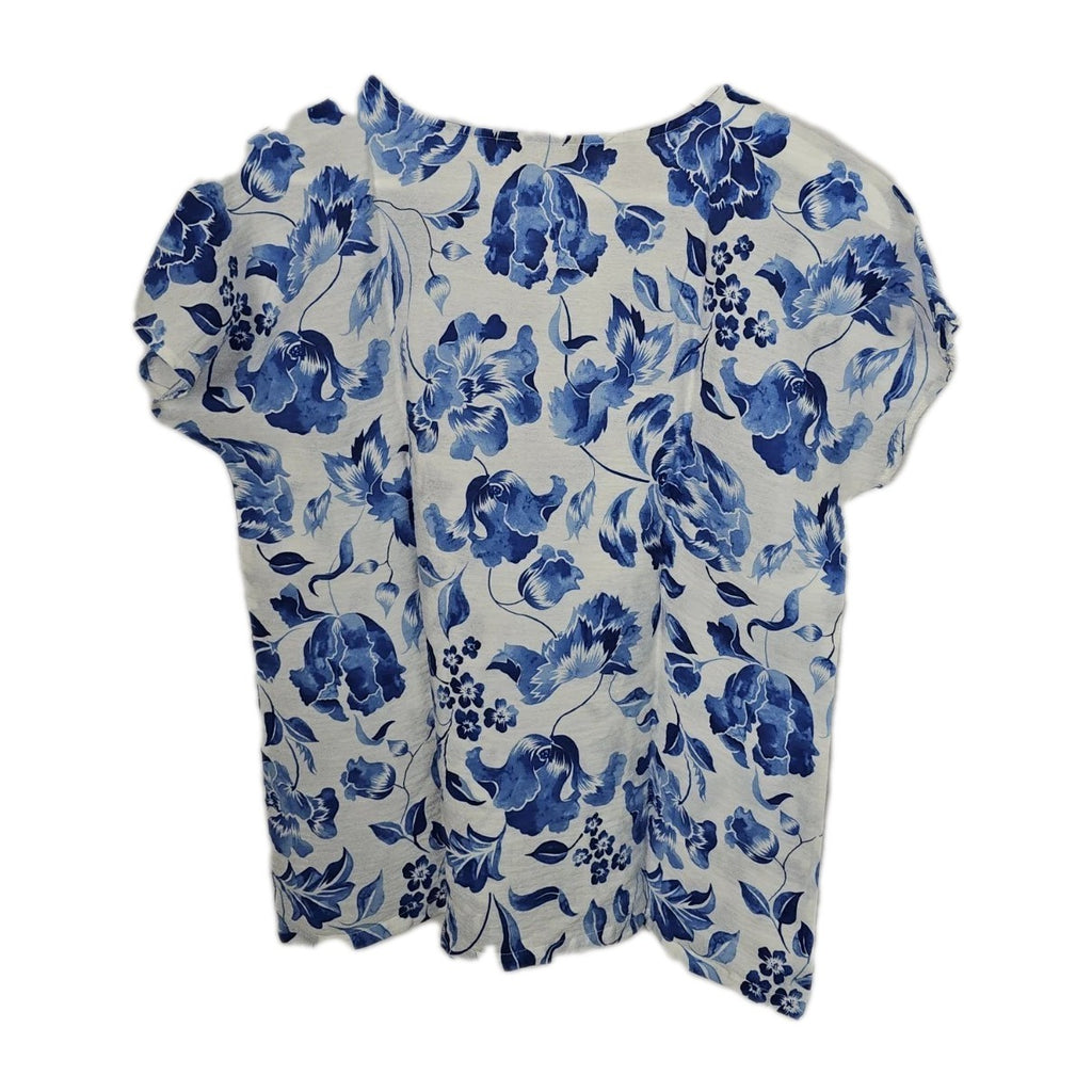 EK9121 Damen Bluse von Greenpoint, blau-weiß, Gr.382