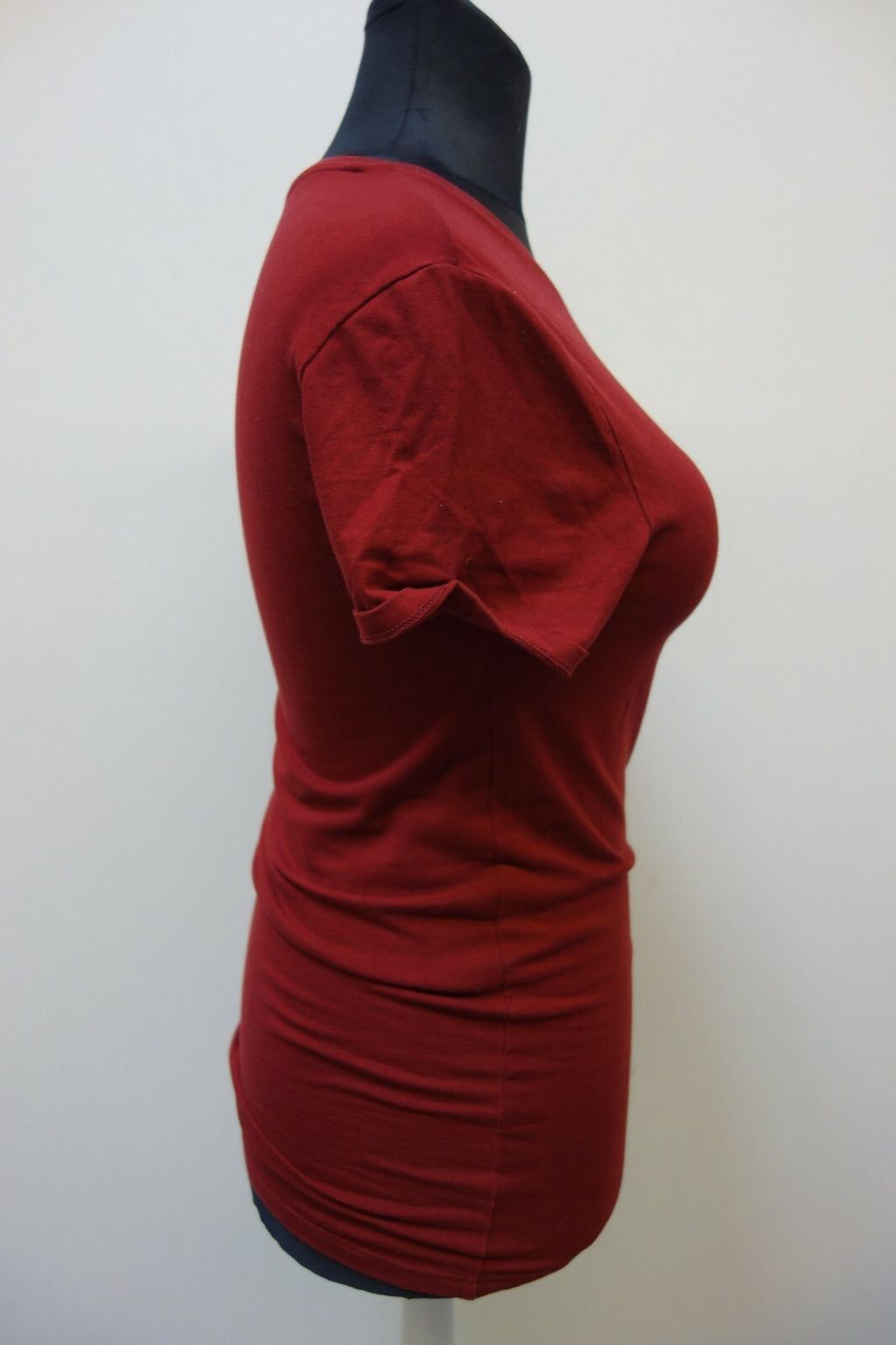 EK0650 Damen T-Shirt von Asos, dunkelrot, M2