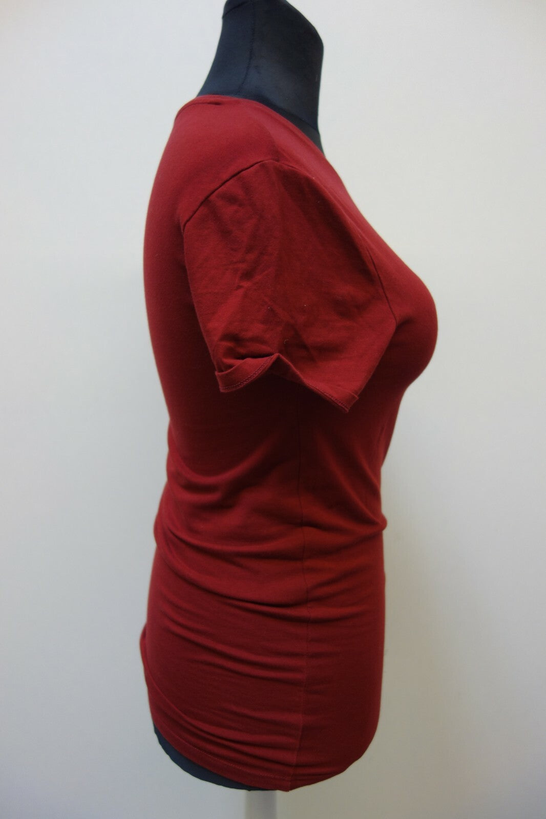 EK0650 Damen T-Shirt von Asos, dunkelrot, M2