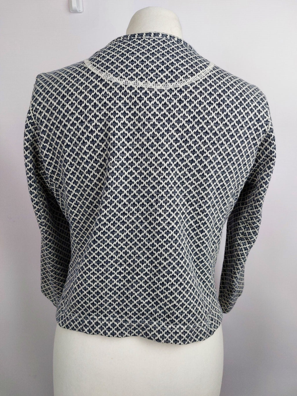 EK4480 Damen Strickjacke von Opus, blau-weiß, Gr.364