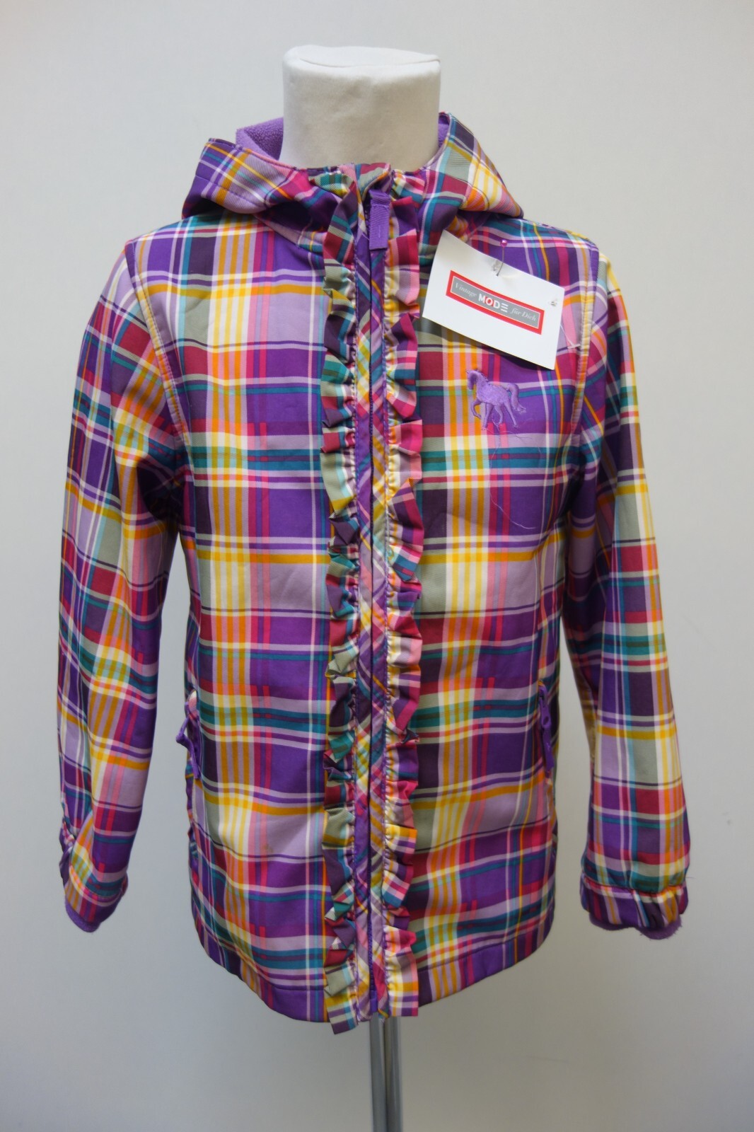 EK3640 Mädchen Jacke von Topolino, bunt kariert, Gr. 1220