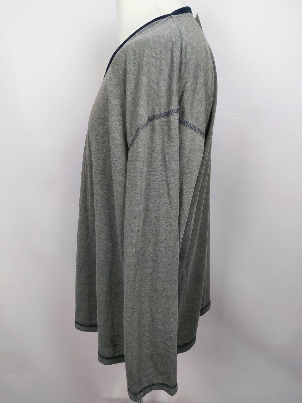 EK1060 Herren Langarmshirt von Ceceba, grau, Gr. 5XL1