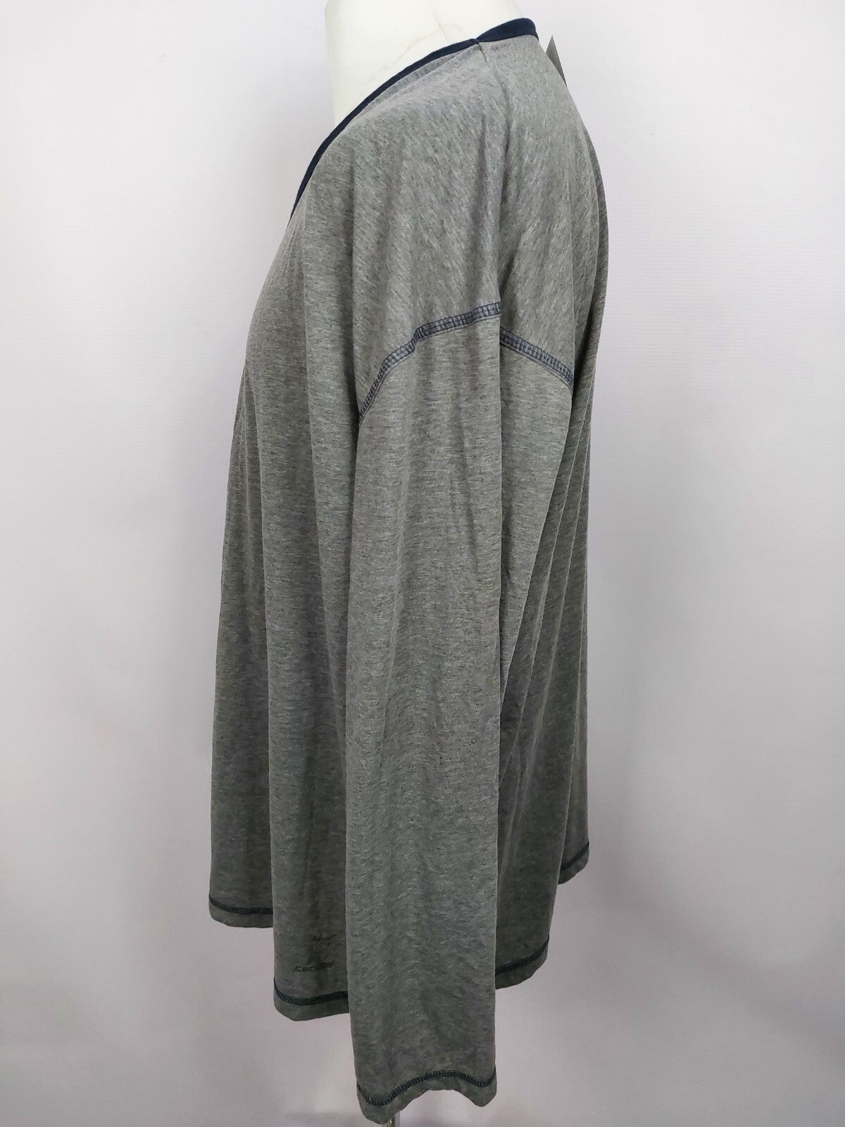 EK1060 Herren Langarmshirt von Ceceba, grau, Gr. 5XL1