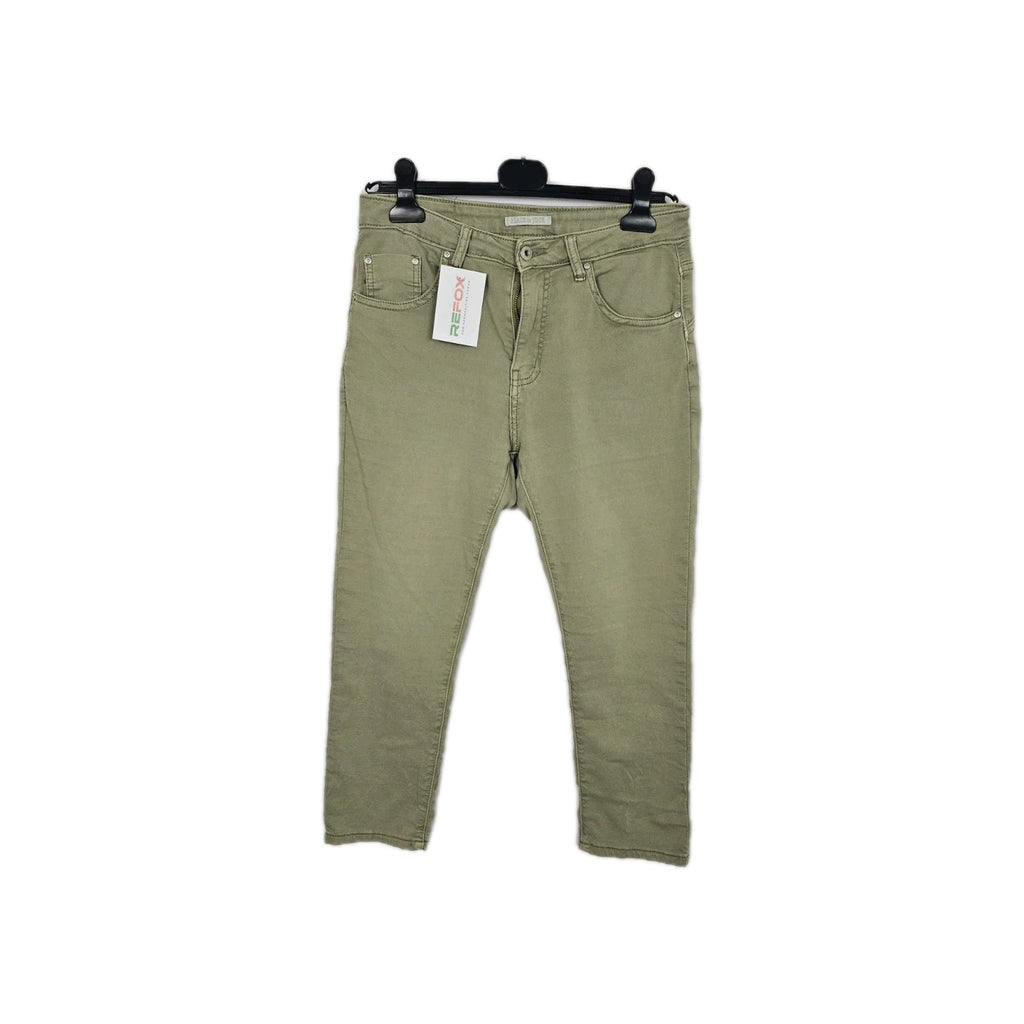 EK11125 Damen Hose Place Du Jour Gr.M Oliv Grün Hosenbund 38cm0