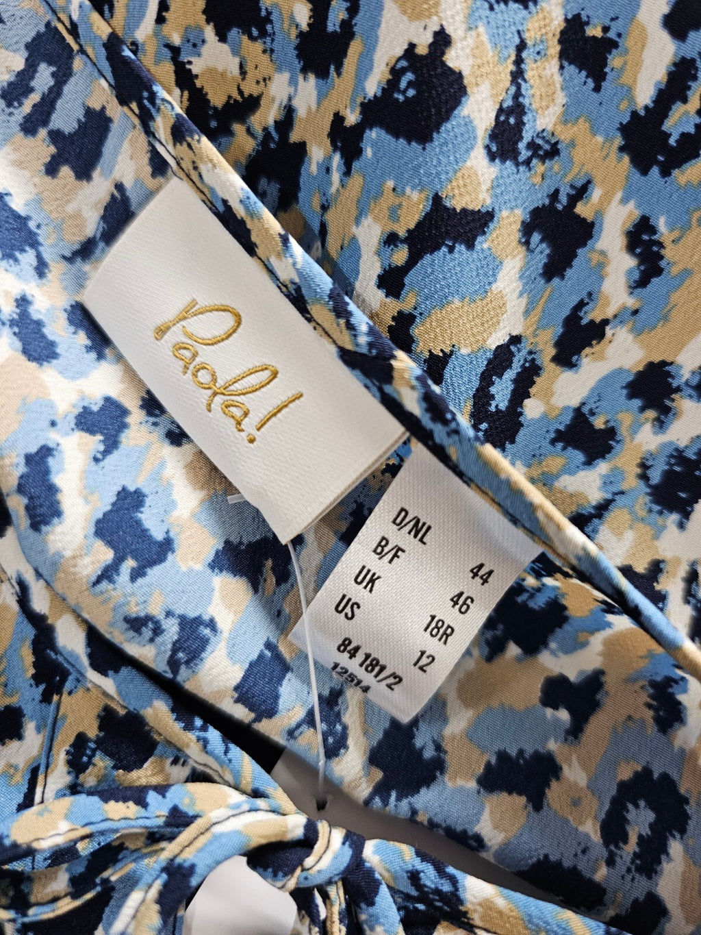 EK5603 Damen Bluse von Paola!, blau-beige, Gr.444