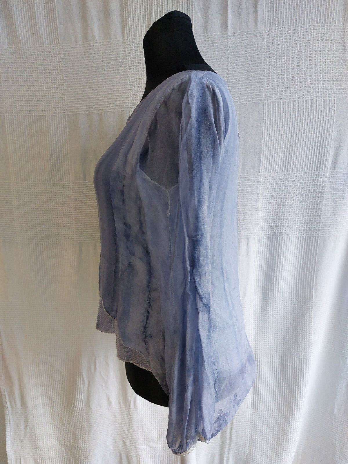 EK0318 Damen Bluse von Diff, blau, Gr.L4