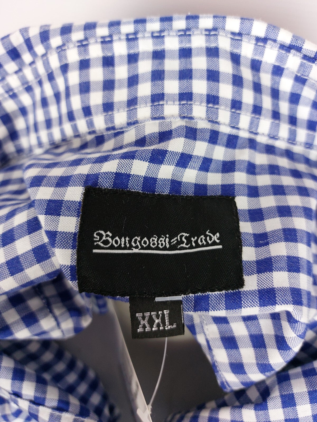 EK1227 Herren Hemd von Bongossi Trade, blau/weiß kariert, Gr. 2XL8