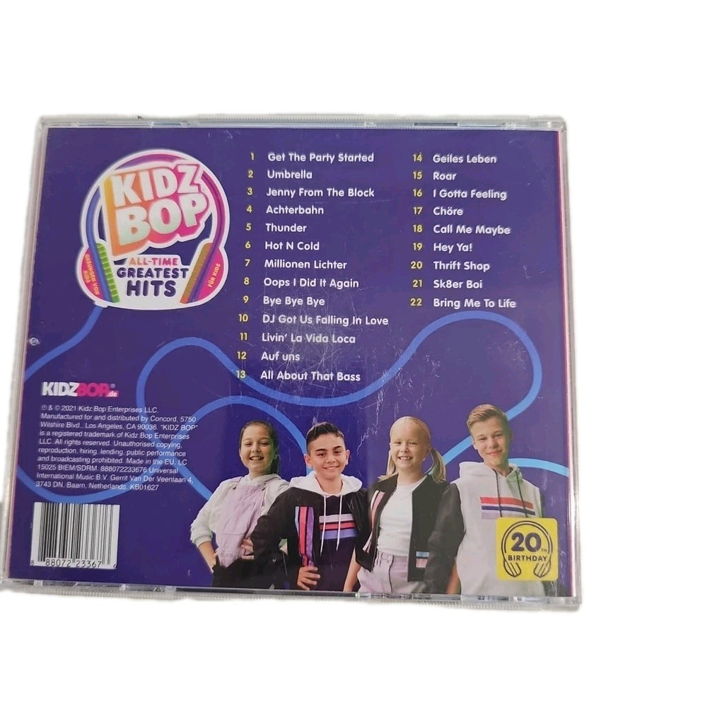 EB4236 Kidz Bop All Time Greatest Hits2