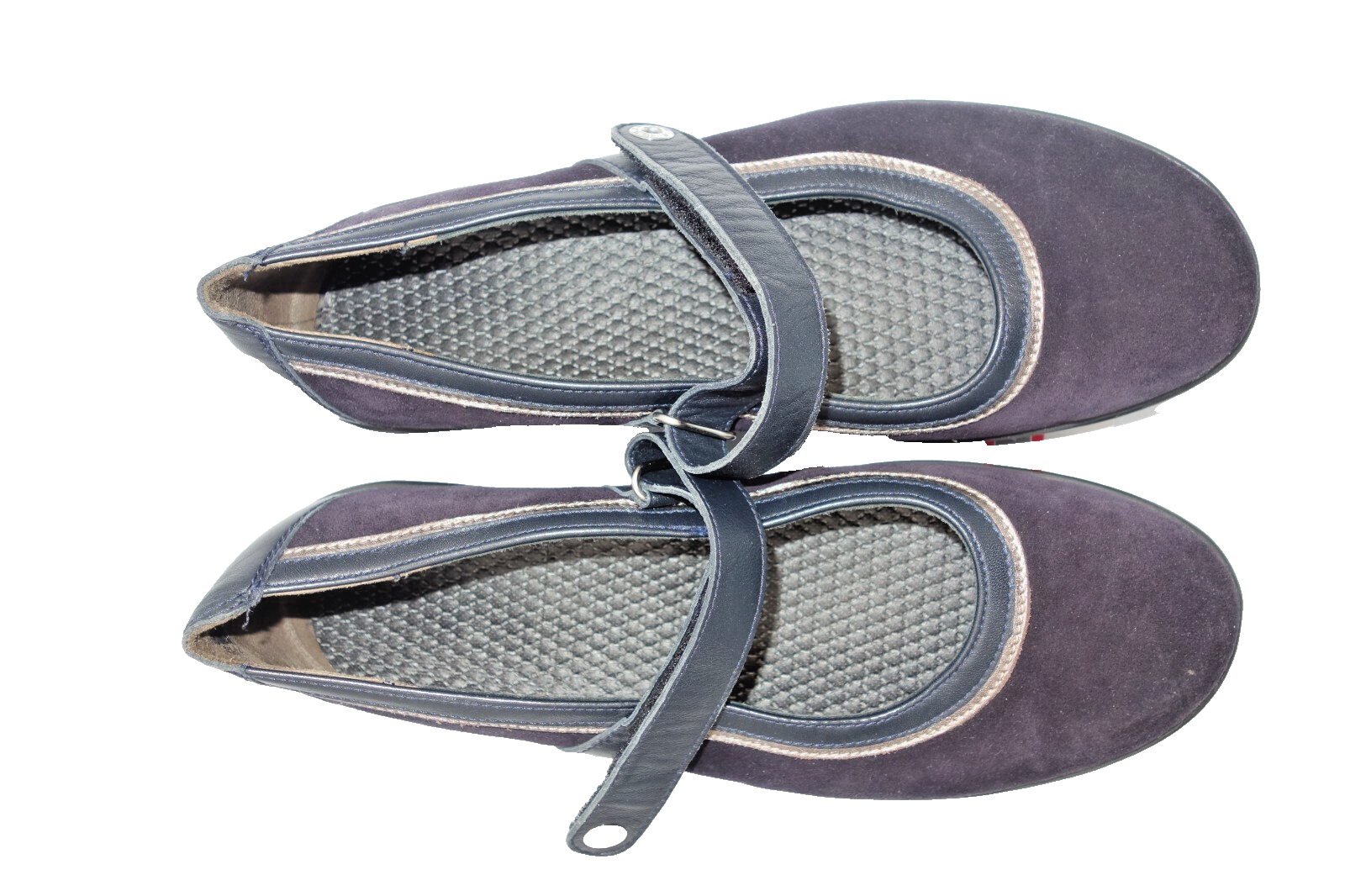ES0001 Damen Ballerinas von Semler, 41, blau Echt Leder3