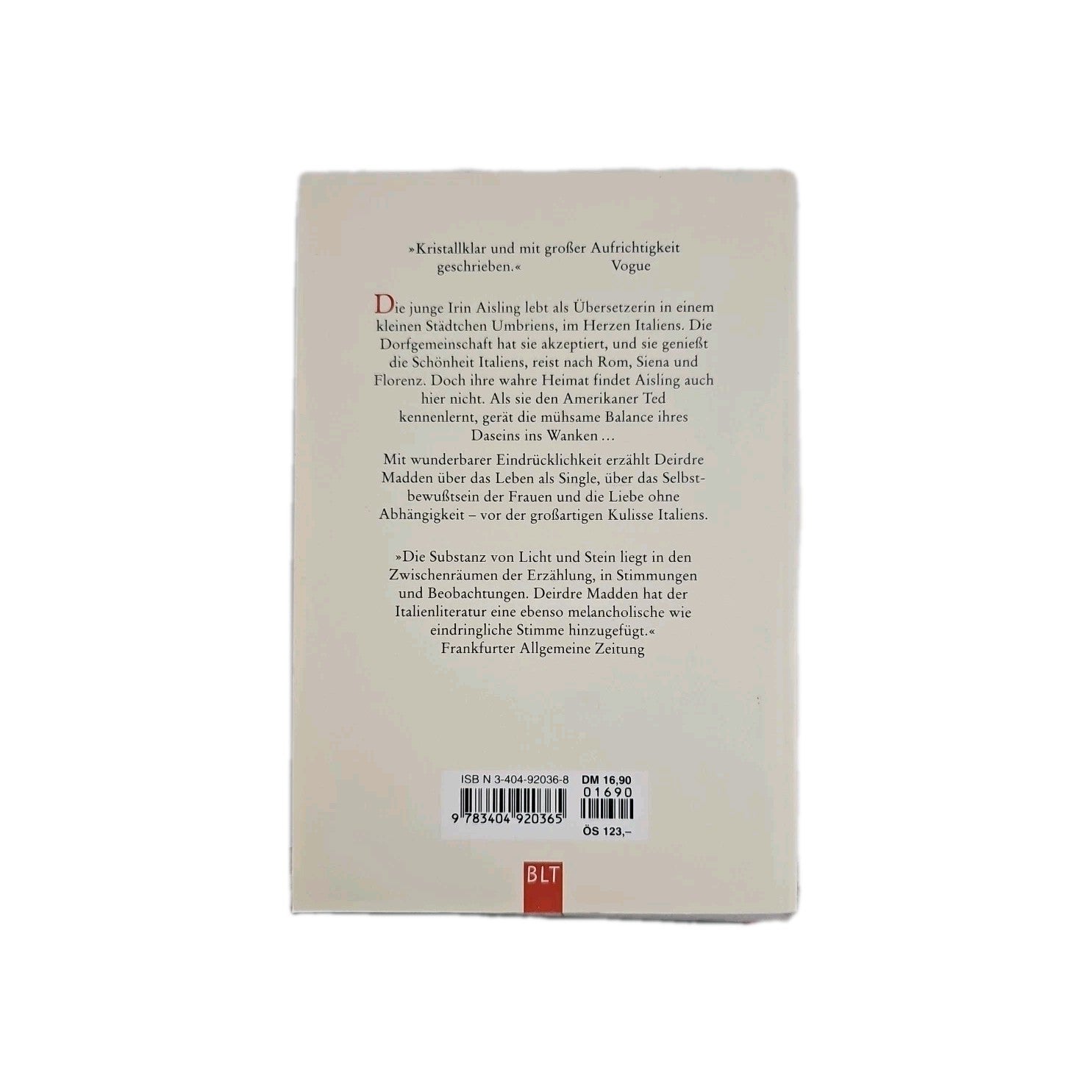 EB3950 Licht und Stein. Roman. BLT Nr. 92036, Madden, Deirdre:1