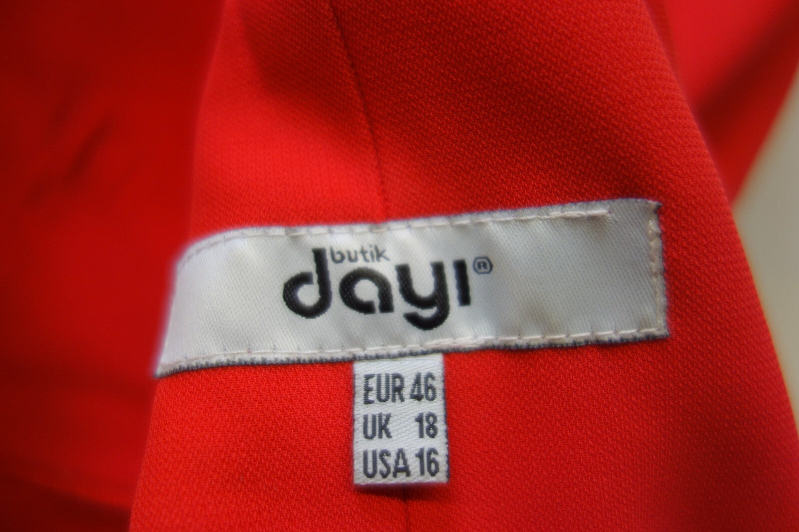 EK2332 Damen Kleid von Dayi Butik, Gr. 40 rot6