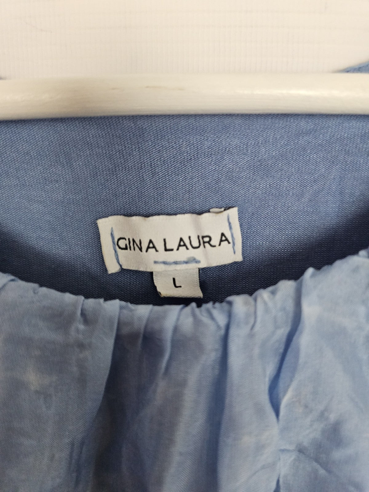 EK9637 Damen Bluse von Gina Laura, Blau, Gr. L1