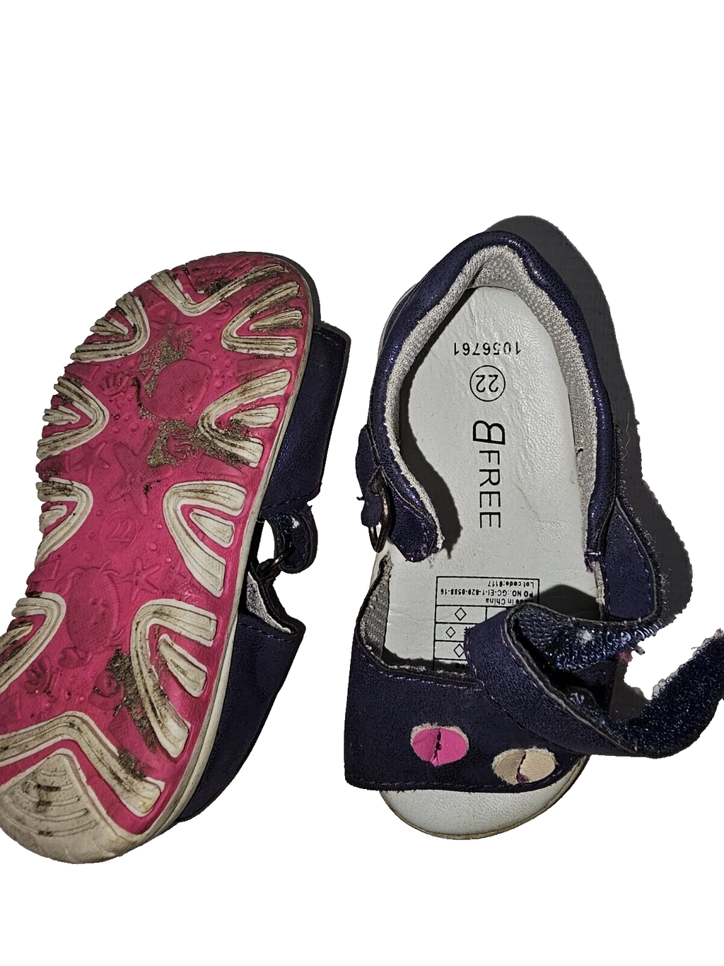 ES580 Mädchen Schuhe von B free, Lila, Gr.222