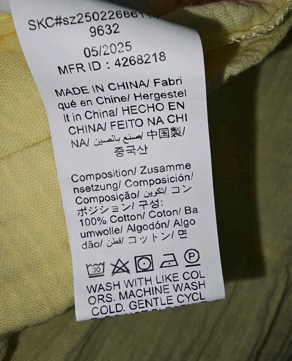 EK9852 Damen Bluse von SheIn, gelb, Gr.XL4