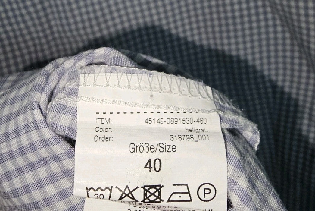 EK11121 Damen Bluse von Distler, blau-weiß, Gr.405