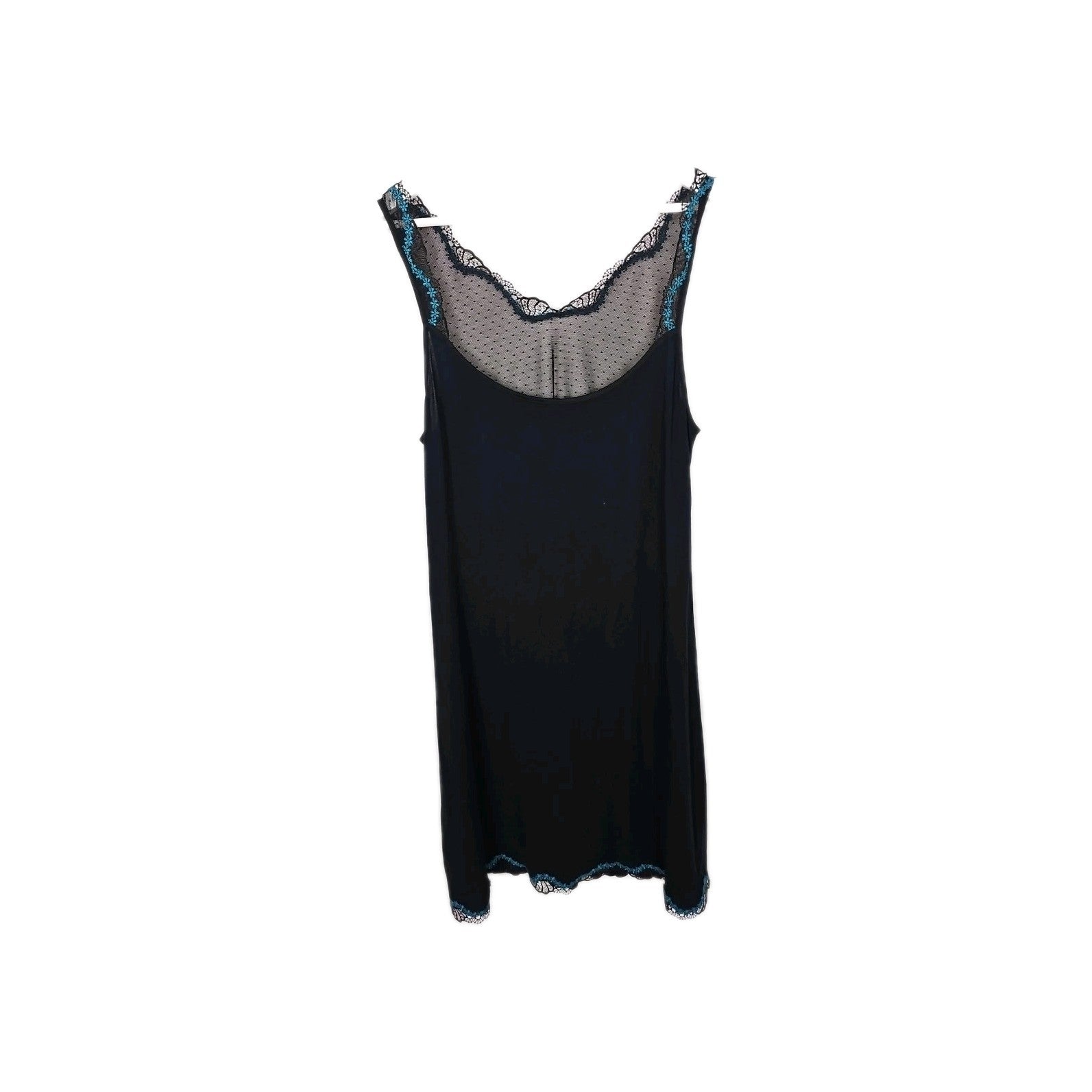 EK6302 Damen Kleid Gr.M Schwarz Brustumfang 34cm Länge 75cm1